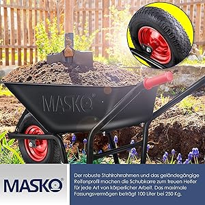 Schubkarre mit einer Schubkarre