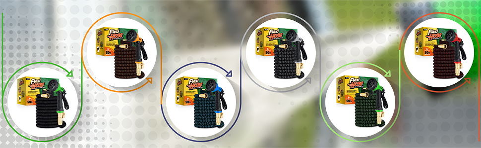 expandable lightweight garden hose water retractable flexi manguera jardin heavy duty outdoor black