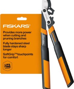 Fiskars 32-Inch Loppers for Tree Trimming, Heavy Duty, Low-Friction Sharp Steel Blade, Branch Cutter up to 2-Inch Diameter Cut Capacity, PowerGear2 Technology that Multiplies Power for Less Effort