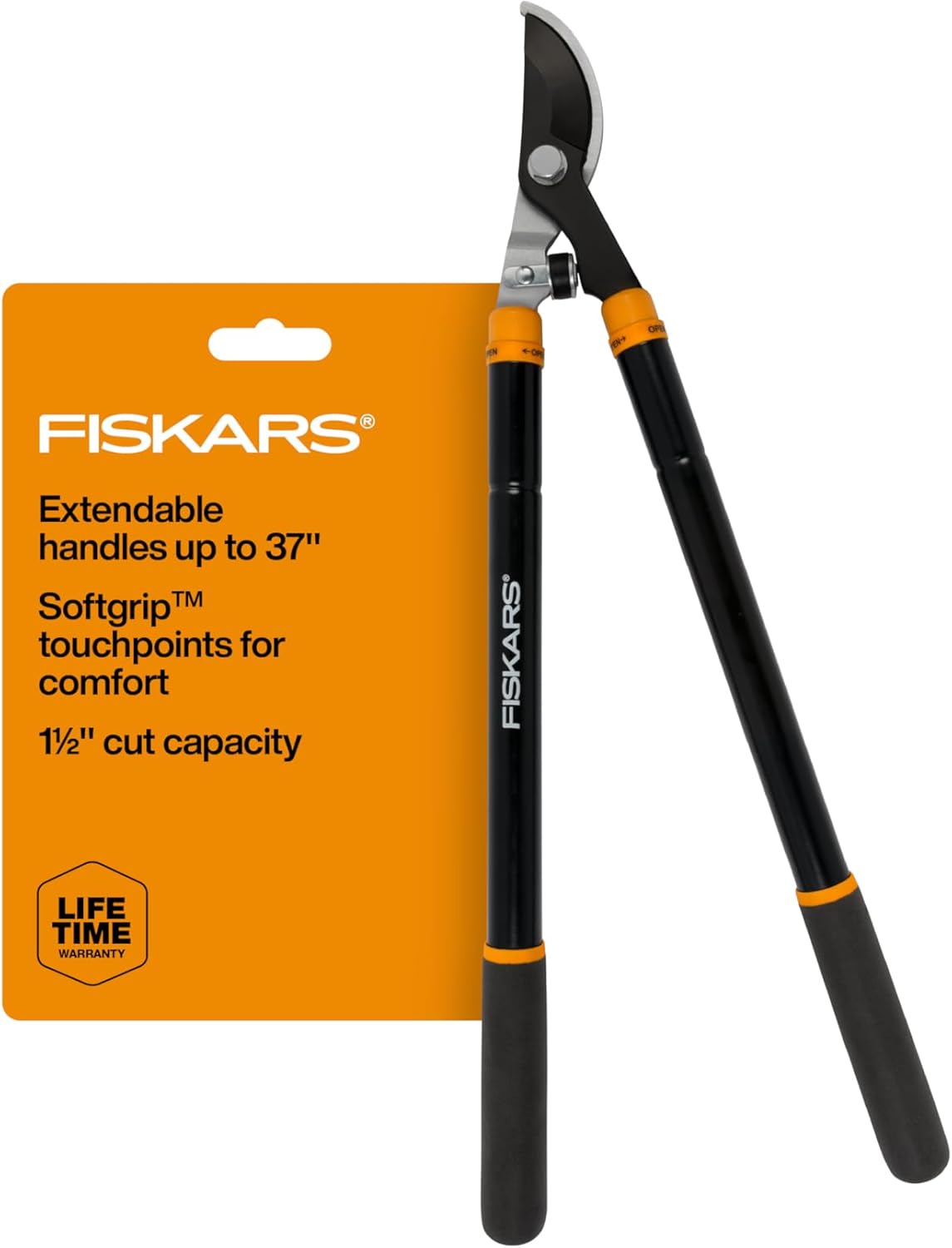 Fiskars House Essentials for New Home Tool Set, 6 Piece Kit w/Loppers, Garden Scissors, Pruners, Folding Saw, IsoCore Hammer, & Utility Knife, Indoor DIY & Outdoor Gardening, Great Housewarming Gifts - Image 6
