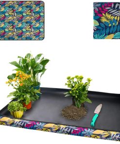 Repotting Mat for Indoor Plant Transplanting Control Mess, 26.8"X26.8" Waterproof Succulent Potting Mat Square Planting Tray Soil Change Mat Gardening Gifts for Plant Lovers