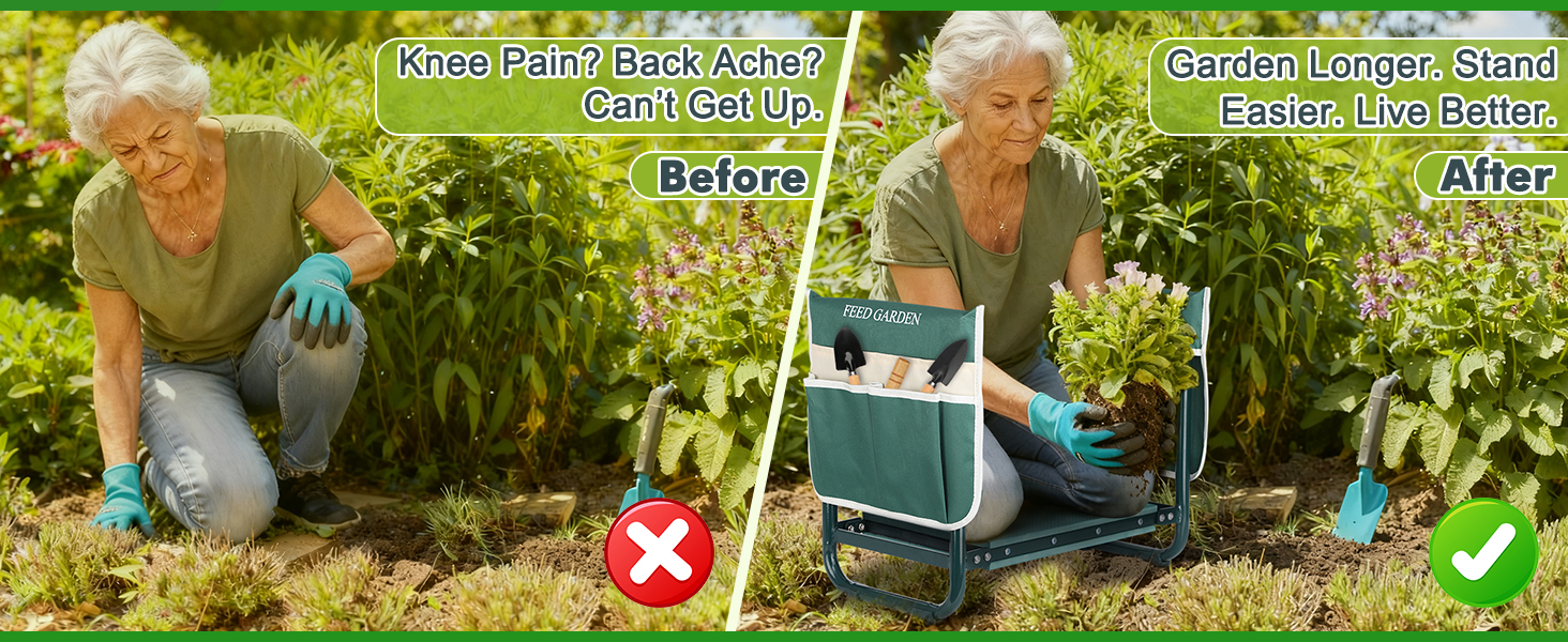 garden kneeler and seat for seniors