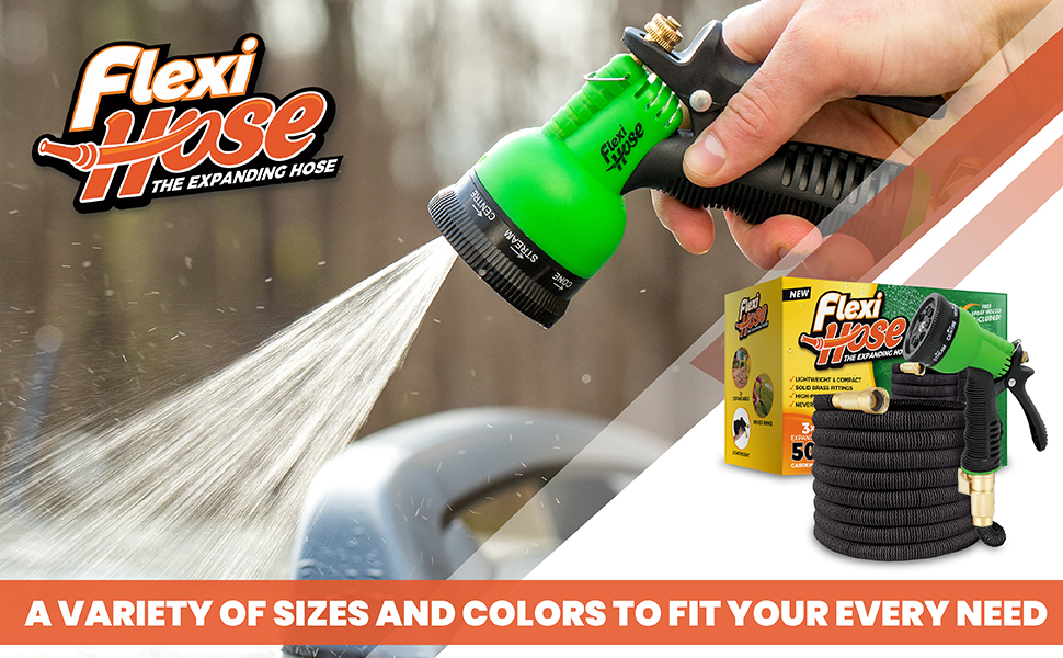 expandable lightweight garden hose water retractable flexi manguera jardin heavy duty outdoor black