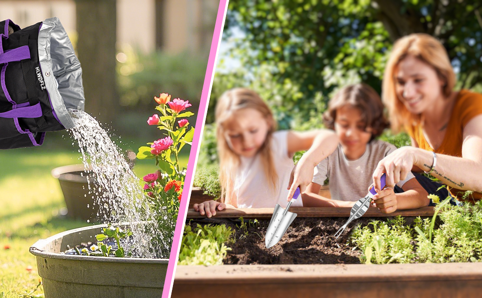 purple gardening kit